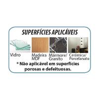 Suporte para Condimentos e Papel Toalha de Parede Utimil Pintura Epóxi Preto com 4 Potes, Fixação Adesiva e Design Compacto - 3