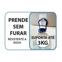 Suporte para Condimentos e Papel Toalha de Parede Utimil Pintura Epóxi Preto com 4 Potes, Fixação Adesiva e Design Compacto
