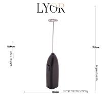 Mini Mixer Elétrico Lyor Inox Compacto Leve Fácil de Usar para Bebidas - 5