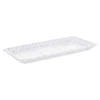 Travessa Cristal Lyor Tress 25CM X 13CM X 2cm Incolor Design Contemporâneo Versátil Leve - 2