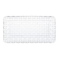 Travessa Cristal Lyor Tress 25CM X 13CM X 2cm Incolor Design Contemporâneo Versátil Leve - 4