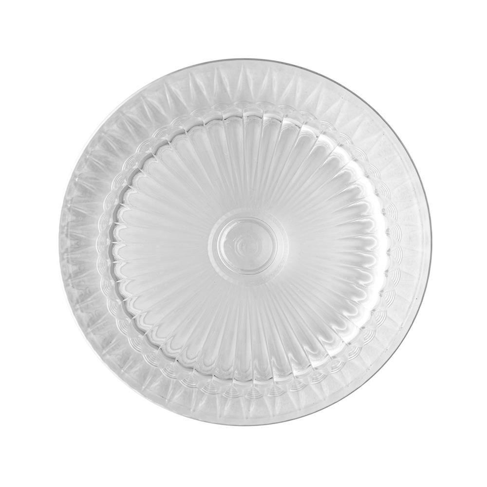 Queijeira Cristal Lyor Radial 19,5x12,5cm Tampa Elegante Transparente Resistente - 3