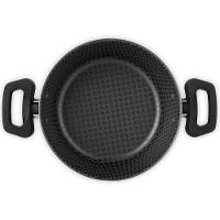 Caçarola Multiflon Essencial em Alumínio com Revestimento Interno Antiaderente e Tampa de Vidro com Saída de Vapor 22 cm – Grafite - 3