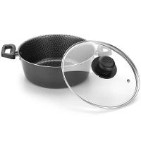 Caçarola Multiflon Essencial em Alumínio com Revestimento Interno Antiaderente e Tampa de Vidro com Saída de Vapor 20 cm – Grafite - 2