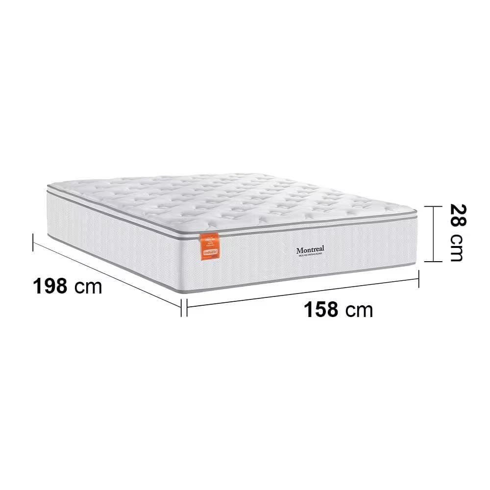 Cama Box Casal Queen Size MGA Itaflex Universal Colchão Inducol Montreal Europillow Molas Ensacadas SoftGel - 6