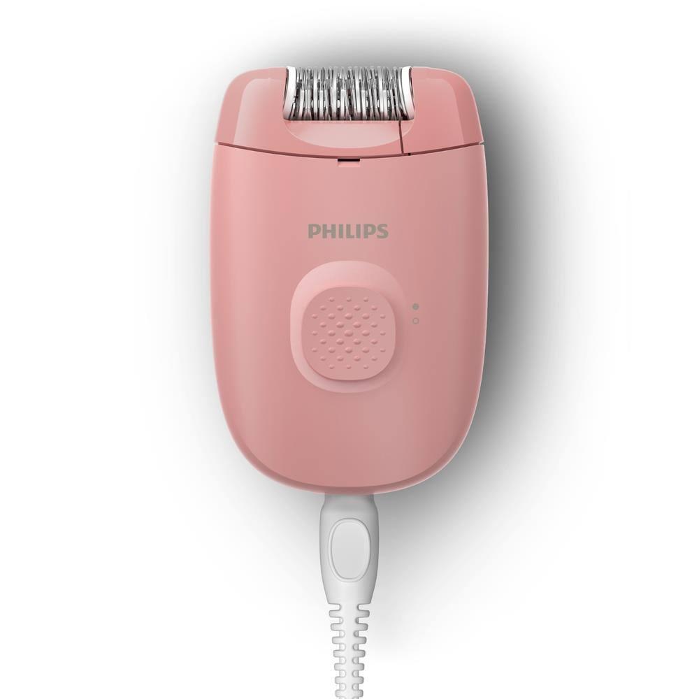 Depilador Philips Satinelle BRE229/00 Cabeça Lavável 2 Velocidades Capa Massageadora Banco e Rosa Bivolt - 1