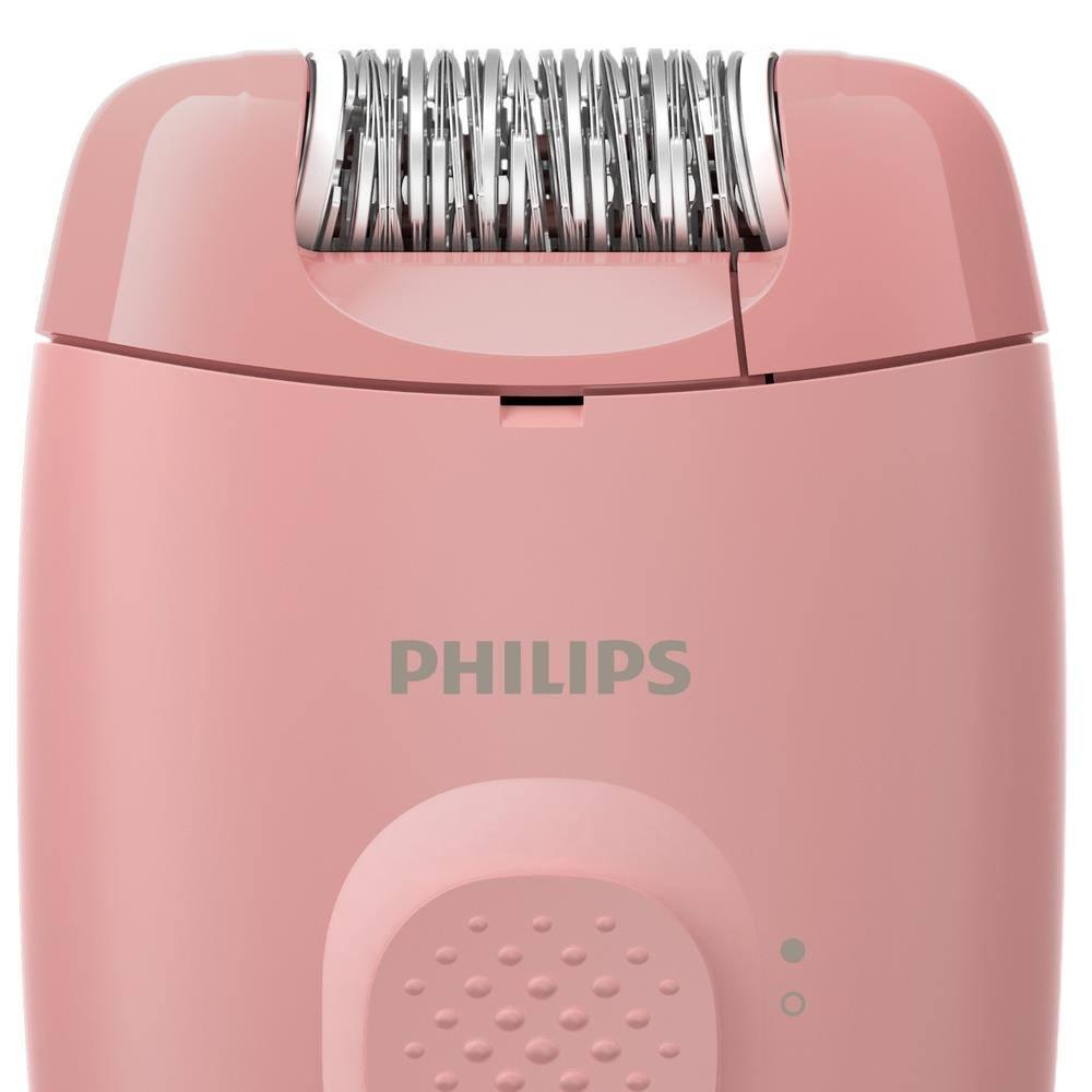 Depilador Philips Satinelle BRE229/00 Cabeça Lavável 2 Velocidades Capa Massageadora Banco e Rosa Bivolt - 2