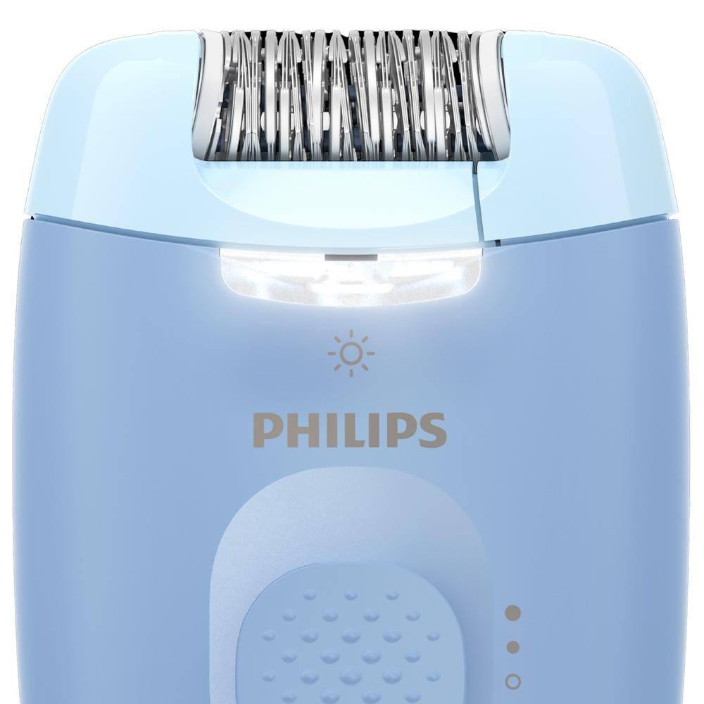 Depilador Philips Satinelle-C BRE247/00 Luz LED Cabeça Lavável 2 Velocidades Azul e Branco Bivolt - 2