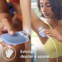 Depilador Philips Satinelle-C BRE247/00 Luz LED Cabeça Lavável 2 Velocidades Azul e Branco Bivolt - 7