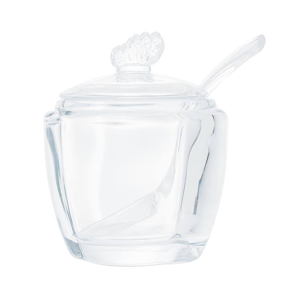 Açucareiro com Colher e Tampa Wolff Butterfly 130ml Vidro - 4
