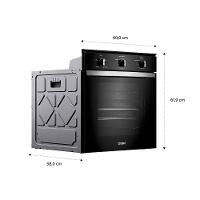 Forno Elétrico de Embutir Consul 84L COB84BE Porta Removível Timer Autodesligamento Luz Interna Preto - 7