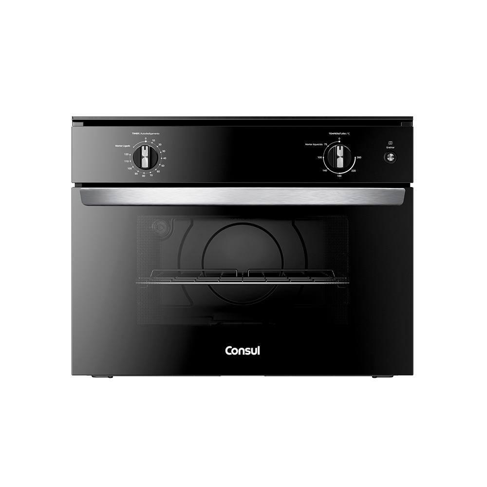 Forno Elétrico de Embutir Consul 47L COB47BE Porta Removível Timer Autodesligamento Luz Interna Preto - 1