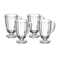 Conjunto 4 Taças para Cappuccino Wolff Classic 160ml Vidro com Design Transparente e Elegante - 1