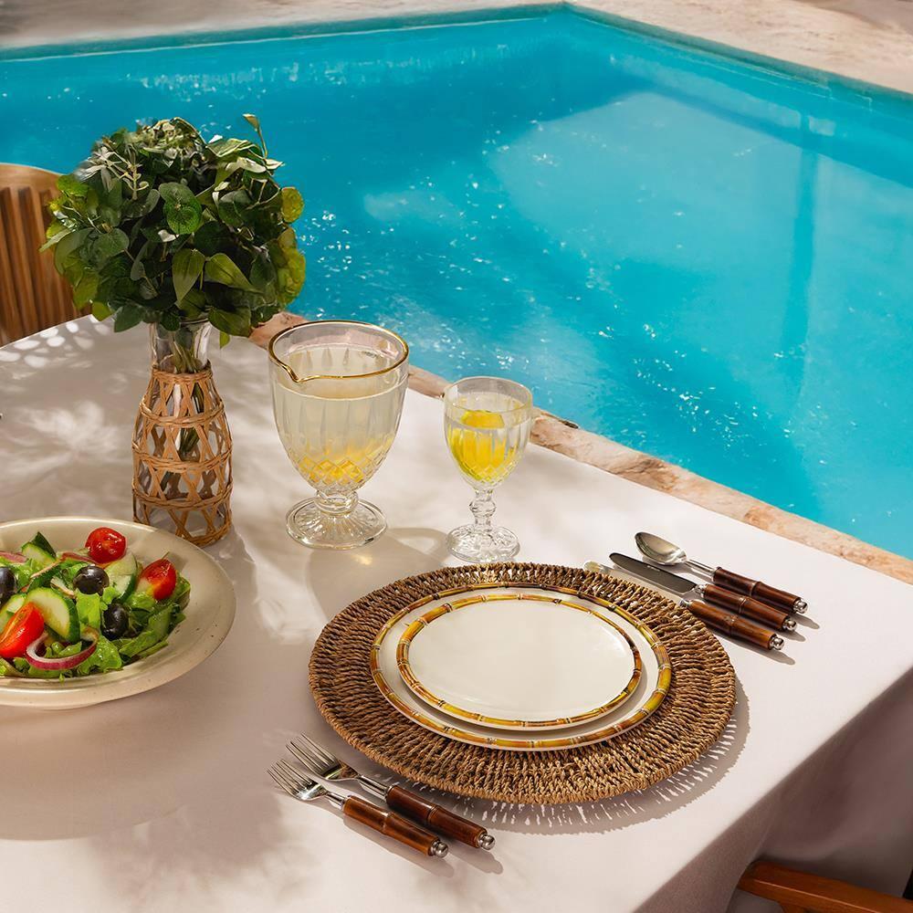 Conjunto 6 Taças Água Wolff Greek 320ml Vidro Sofisticada - 8