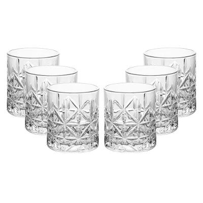 Conjunto 6 Copos Baixo Wolff Stella 300ml Vidro Transparente Elegante
