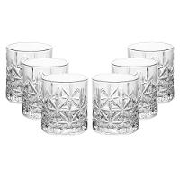 Conjunto 6 Copos Baixo Wolff Stella 300ml Vidro Transparente Elegante - 1