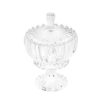 Potiche com Pé Wolff Geneva Cristal 17x25cm Acabamento Premium
