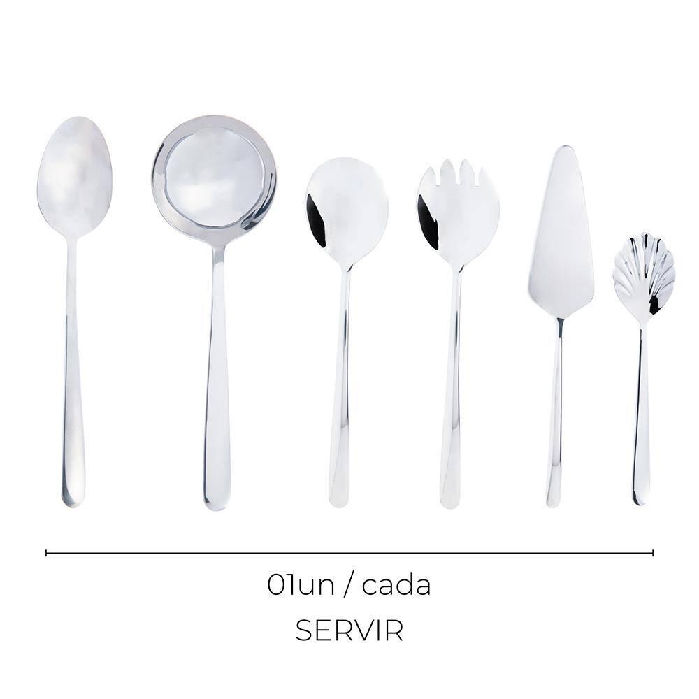 Faqueiro 54 Peças Wolff Viena Aço Inox com Caixa Litografada Design Clássico - 5