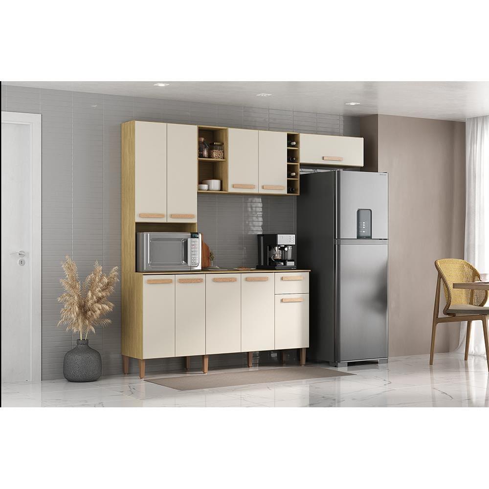 Cozinha Compacta Atualle Ravena 208cm 10 Portas 1 Gaveta MDP - 1