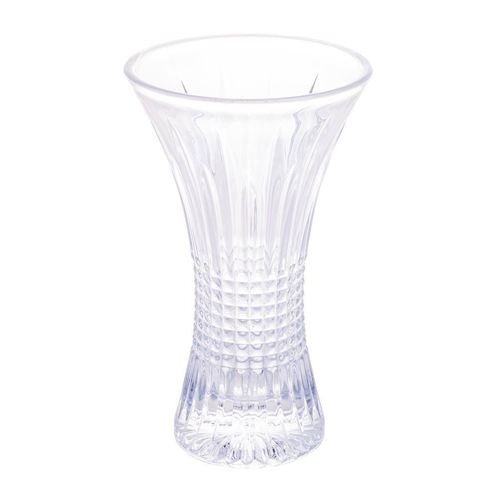 Vaso de Cristal Wolff Queen 24x14,5x14,5cm Design Elegante Alta Transparência - 1
