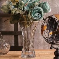 Vaso de Cristal Wolff Queen 24x14,5x14,5cm Design Elegante Alta Transparência - 6