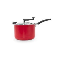 Pipoqueira Multiflon 20cm 4,3L Antiaderente com Tampa de Vidro Vermelha - 2