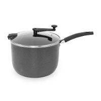 Pipoqueira Multiflon 22cm 5,6L Antiaderente com Tampa de Vidro Cinza - 1