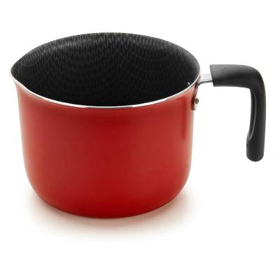 Leiteira Multiflon Gourmet 12cm Antiaderente 1,2L Vermelha