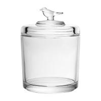 Pote de Cristal Ecológico Wolff 10,5x10,5x14,5cm Bird com Tampa em Alto-Relevo - 2