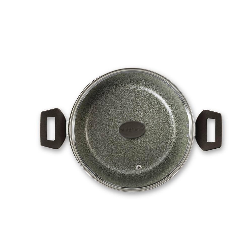 Caçarola Multiflon Ekó 20 cm Antiaderente Tampa Vidro Verde - 3