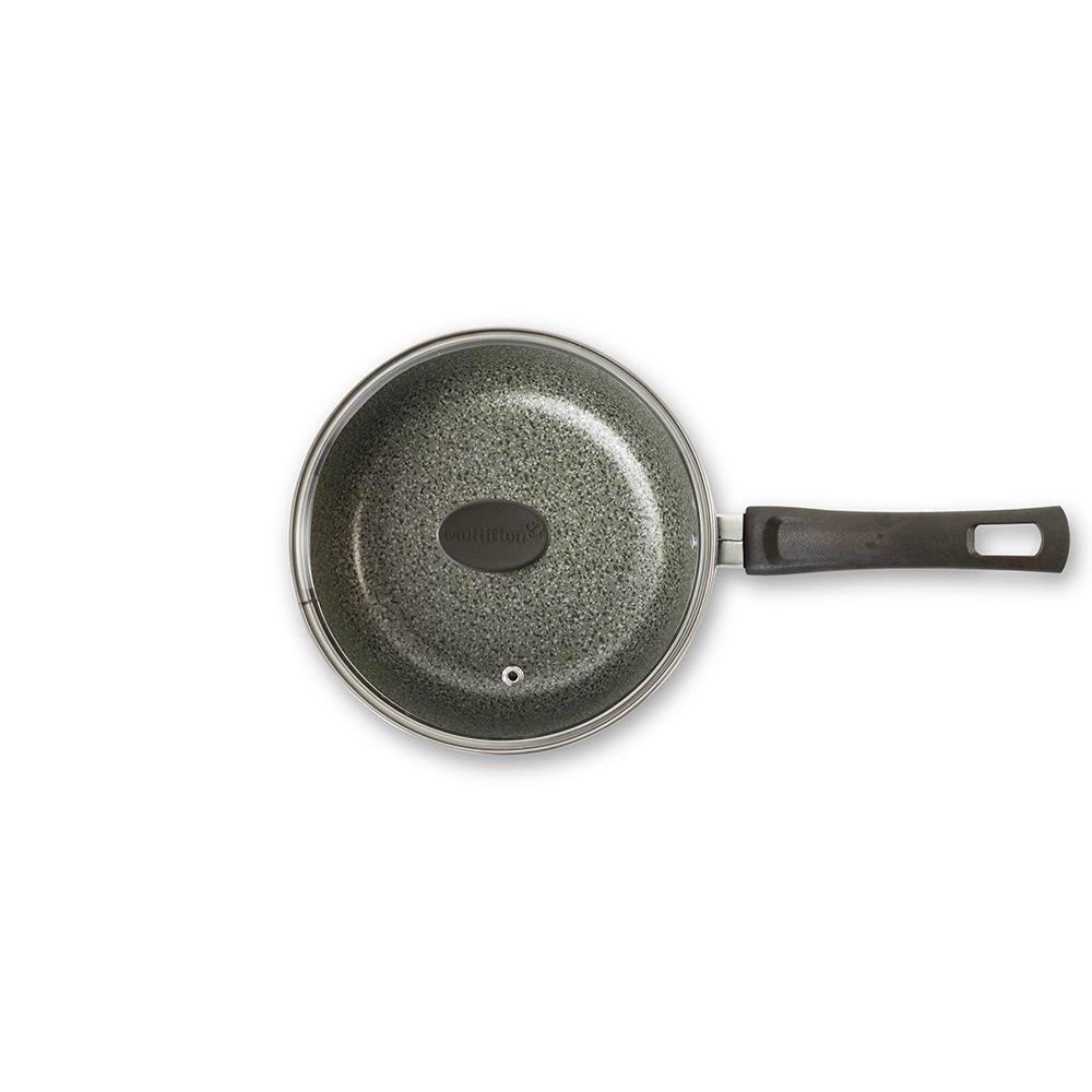 Panela Multiflon Ekó 18cm Antiaderente Tampa de Vidro Verde - 3