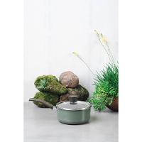 Panela Multiflon Ekó 18cm Antiaderente Tampa de Vidro Verde - 4