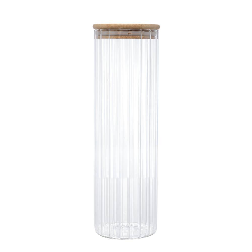 Porta Mantimento Wolff 1,3L Vidro Borossilicato Tampa Bambu - 2