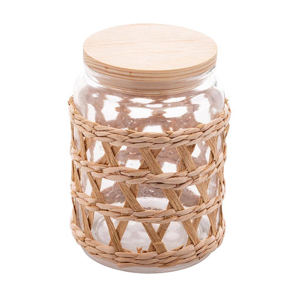 Porta Mantimentos Wolff 750ml Vidro com Sisal Tampa de Madeira - 2