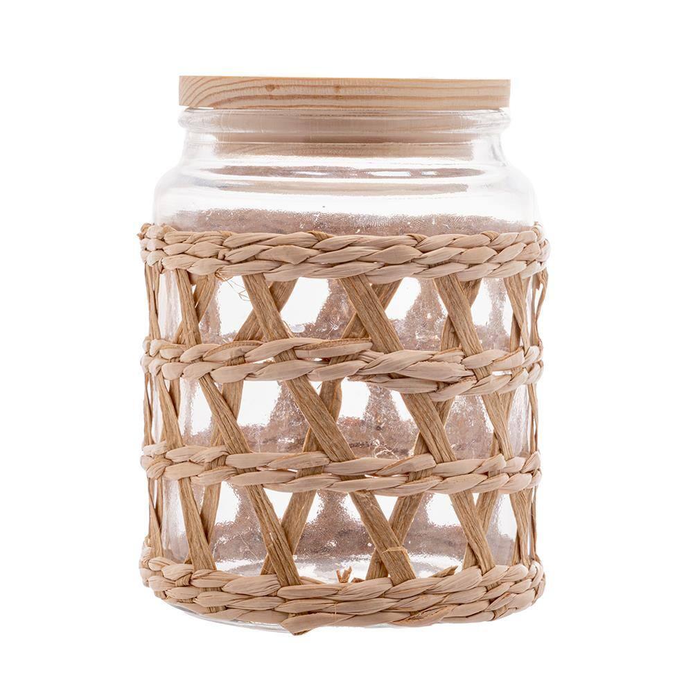 Porta Mantimentos Wolff 750ml Vidro com Sisal Tampa de Madeira - 3