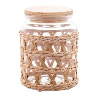 Porta Mantimentos Wolff 750ml Vidro com Sisal Tampa de Madeira - 1