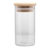 Porta Mantimento Wolff 120ml Vidro Borossilicato com Tampa Bambu Elegante - 3