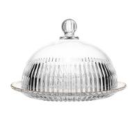 Queijeira com Tampa Wolff Império 20x20x13,5cm Cristal Fio de Ouro com Tampa Alta - 2