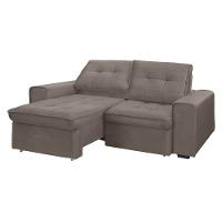 Sofá RBF Móveis Cedro 4 Lugares 242cm Bipartido Retrátil Reclinável - 3