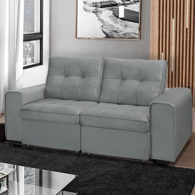 Sofá RBF Móveis Cedro 4 Lugares 242cm Bipartido Retrátil Reclinável