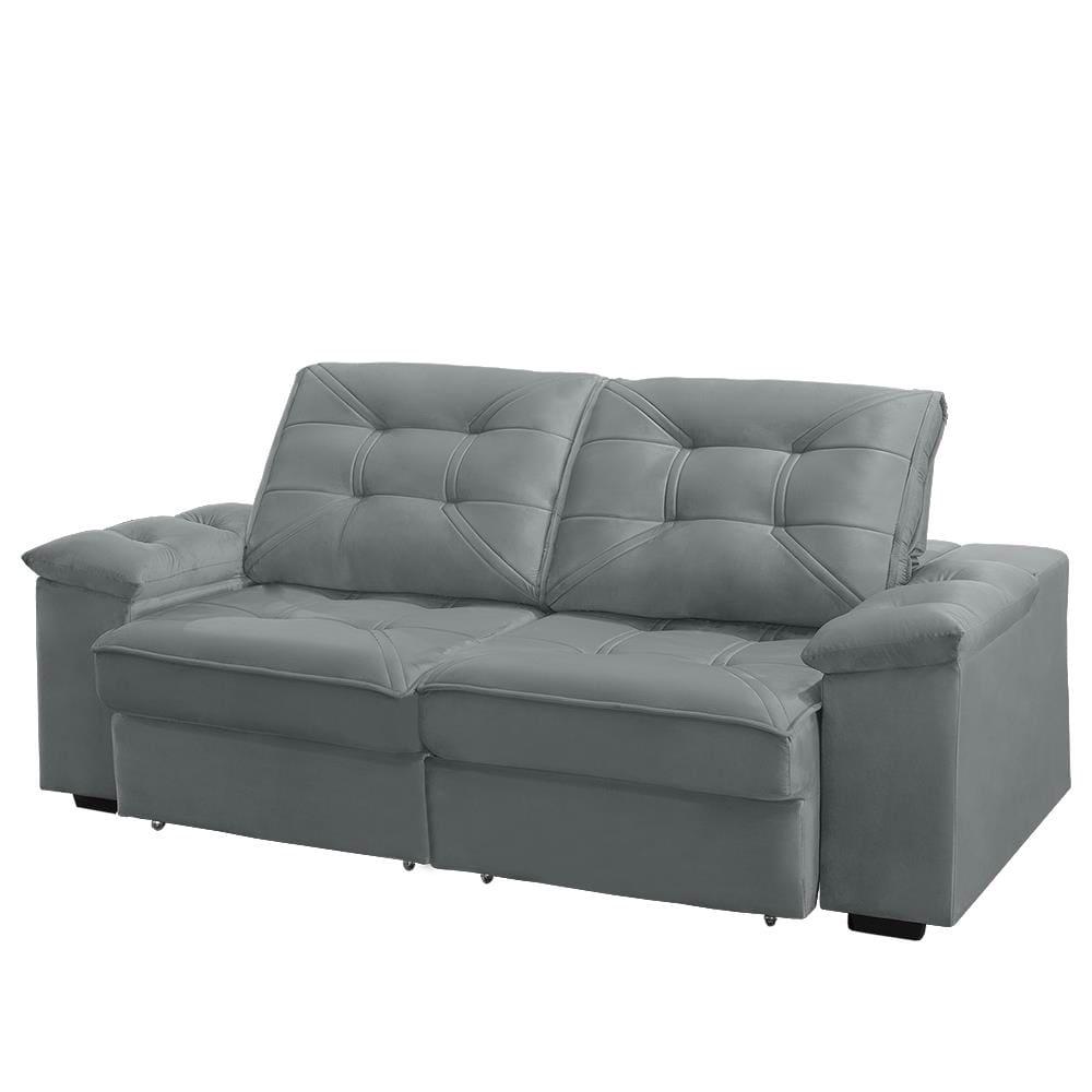 Conjunto Sofá RBF Móveis Ypê 4 Lugares 242cm Bipartido Retrátil Reclinável - 2