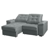 Conjunto Sofá RBF Móveis Ypê 4 Lugares 242cm Bipartido Retrátil Reclinável - 3