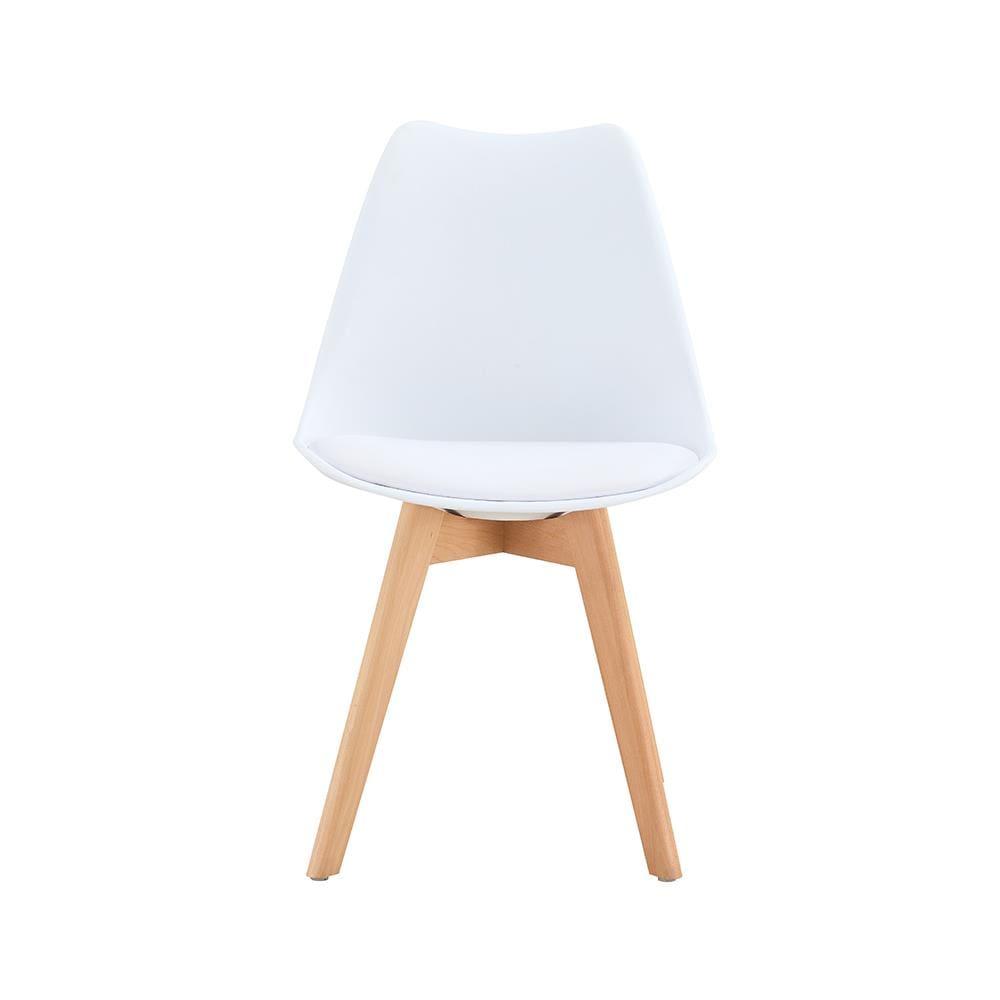 Cadeira Conthey Eames Leda Design Ergonômico Estofada Courino Base Madeira - 4