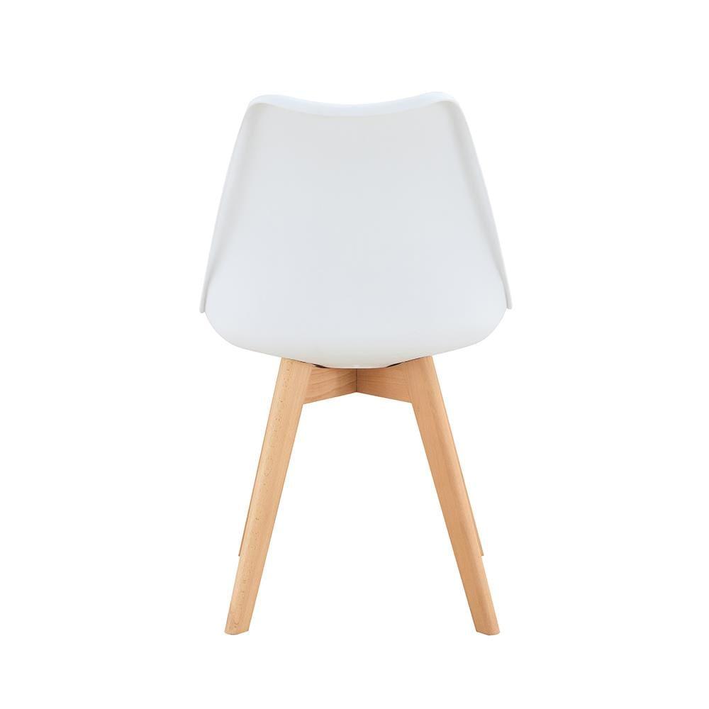 Cadeira Conthey Eames Leda Design Ergonômico Estofada Courino Base Madeira - 6