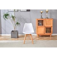 Cadeira Conthey Eames Leda Design Ergonômico Estofada Courino Base Madeira - 2