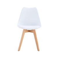Cadeira Conthey Eames Leda Design Ergonômico Estofada Courino Base Madeira