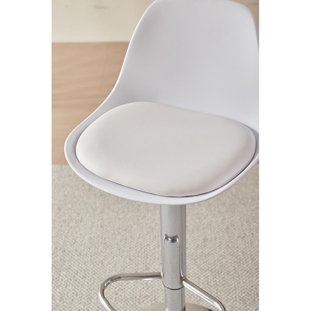 Banqueta Conthey Eiffel Design Eames Assento PP Base Madeira - 6