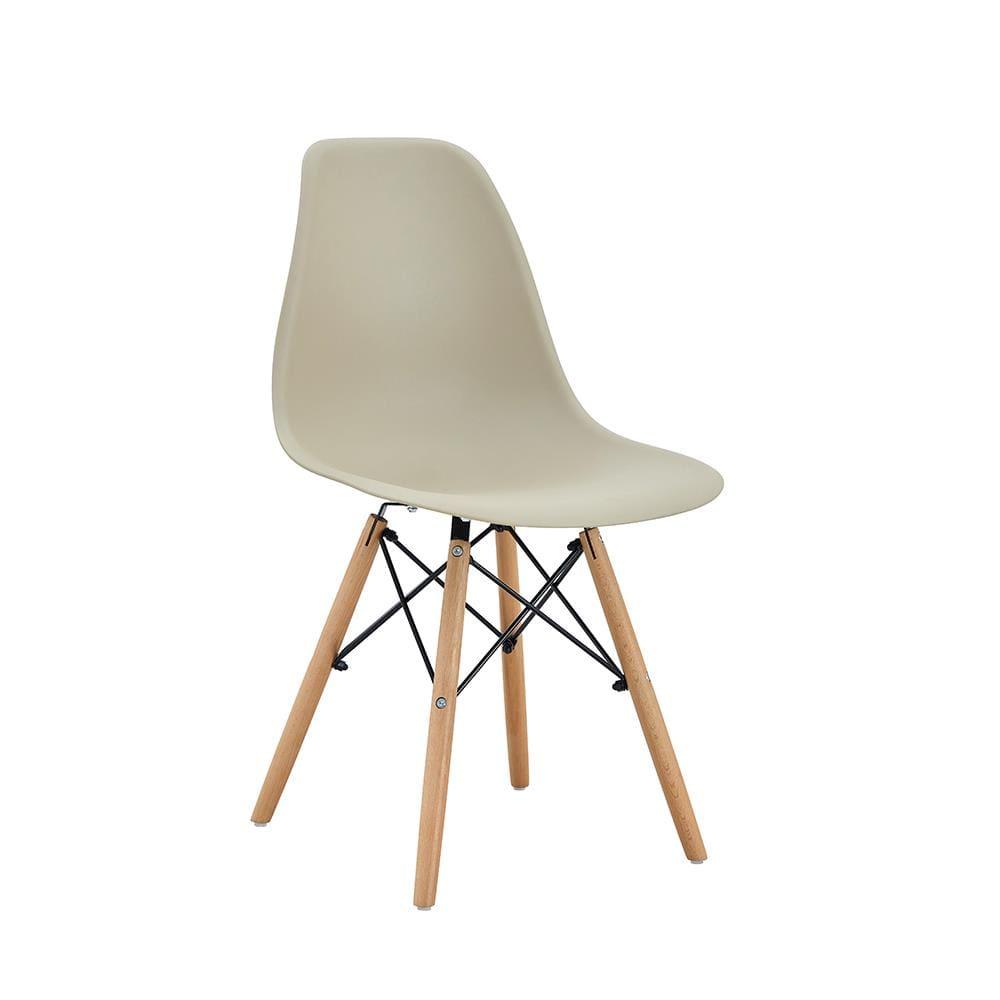 Cadeira Conthey Eiffel Design Eames Base Madeira Estrutura Metálica - 4