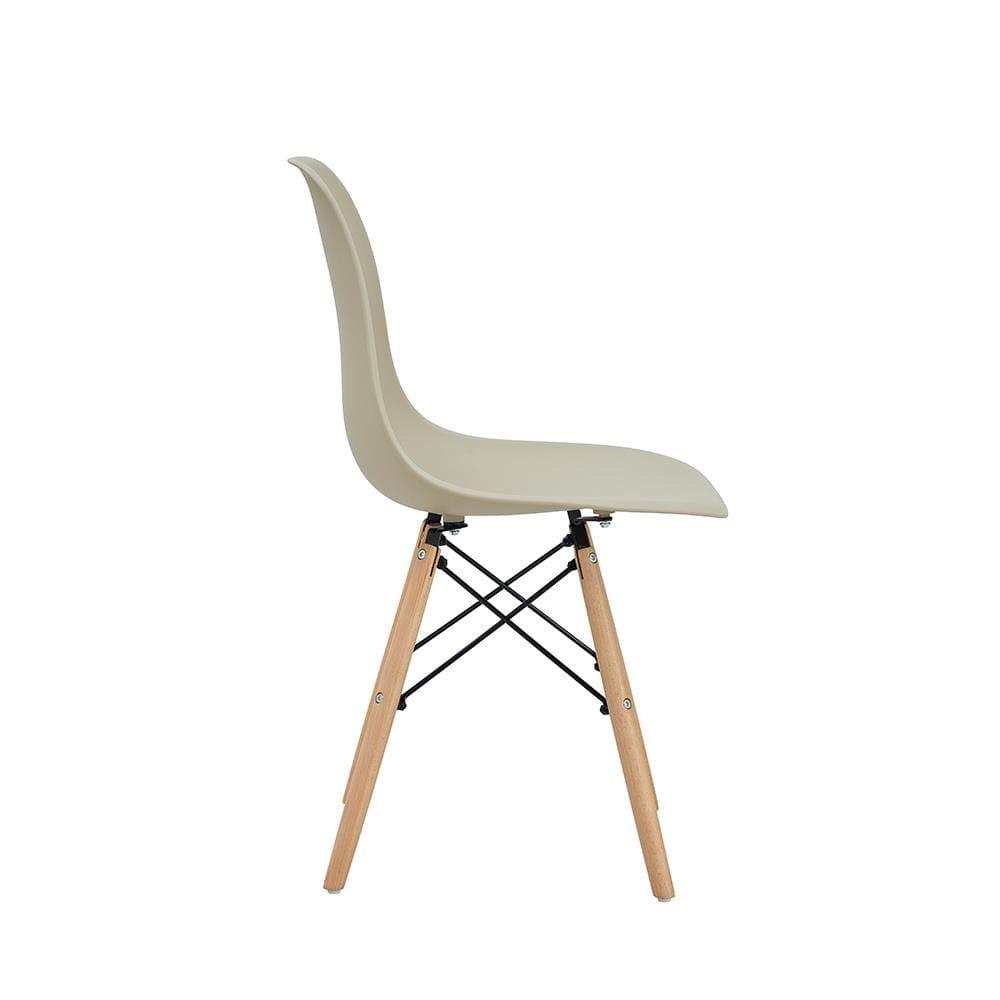 Cadeira Conthey Eiffel Design Eames Base Madeira Estrutura Metálica - 6