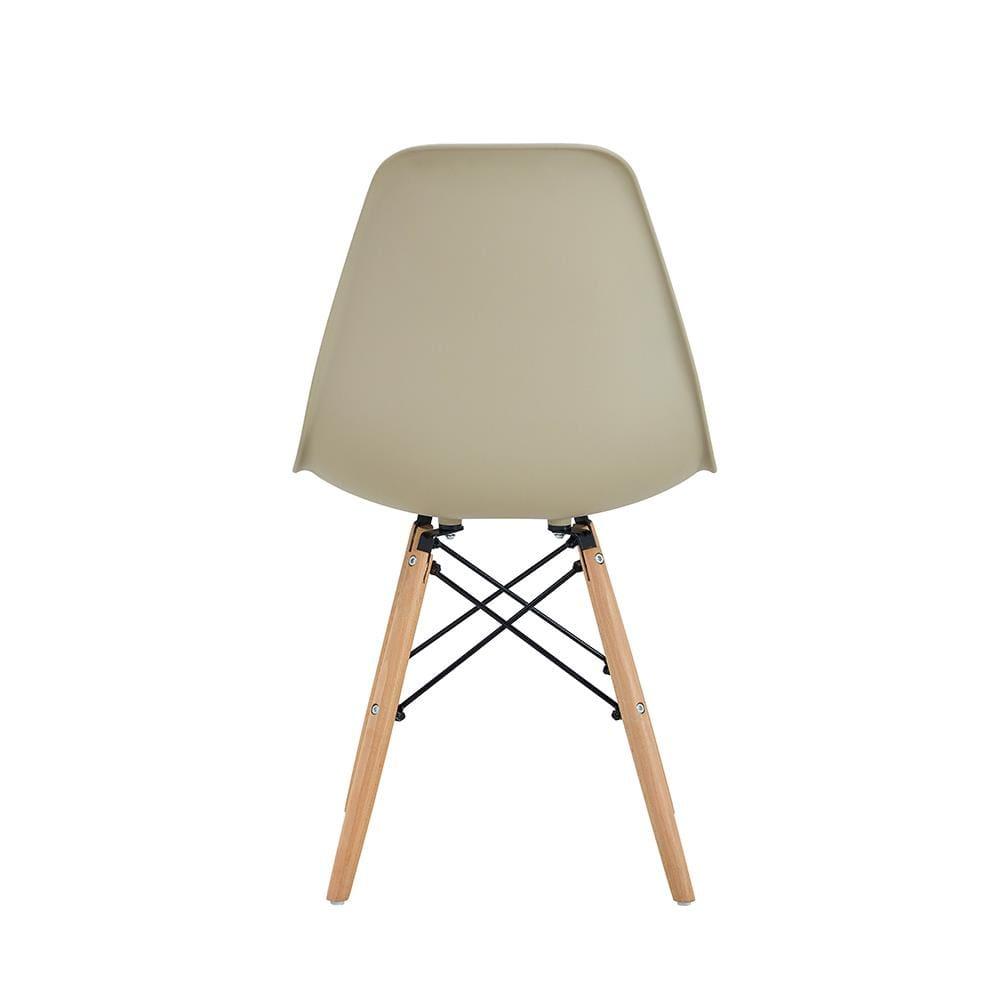 Cadeira Conthey Eiffel Design Eames Base Madeira Estrutura Metálica - 7
